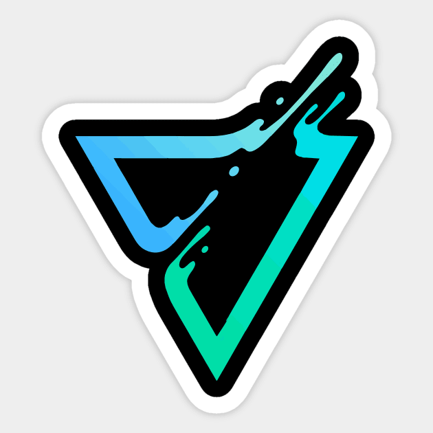 Liquid triangle Sticker by JuanMedina